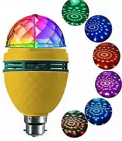 Bulb 360 Degree Rotating Disco Bulb for Home Bedroom Hall Bedroom Dancing Stage Birthday Party Disco Bulb