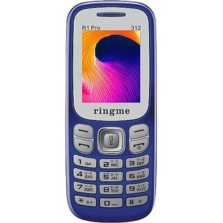                       Ringme R1Pro 312  (Dual Sim, 1.8 Inch Display, 1000mAh Battery, Blue)                                              