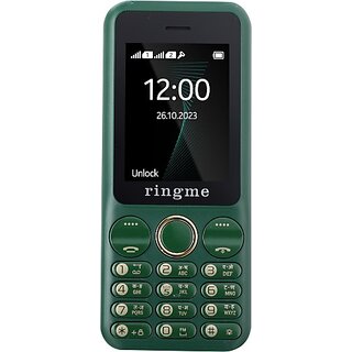                       Ringme R1+ TEJAS  (Dual Sim, 2.4 Inch Display, 3000mAh Battery, Green)                                              