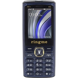                       Ringme Supreme R1+ 4G  (Dual Sim, 2.4 Inch Display, 3000mAh Battery, Blue)                                              