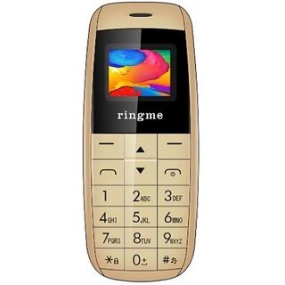                       Ringme Micro 1  (Dual Sim, 0.66 Inch Display, 800mAh Battery, Gold)                                              