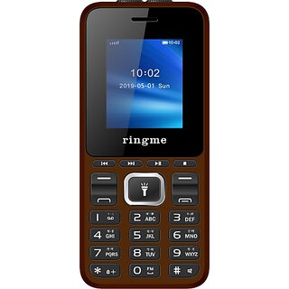 Ringme 2183  (Dual Sim, 1.8 Inch Display, 1000mAh Battery, Coffee)