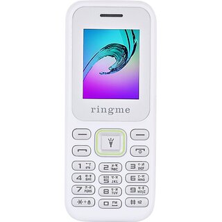                       Ringme R1 me 310  (Dual Sim, 1.8 Inch Display, 1000mAh Battery, White)                                              
