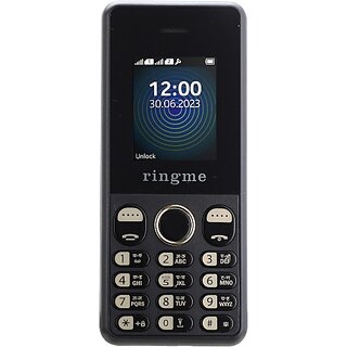                       Ringme R1+ PULSAR  (Dual Sim, 1.77 Inch Display, 3000mAh Battery, Black)                                              