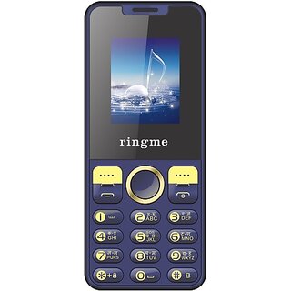                       Ringme R20  (Dual Sim, 1.8 Inch Display, 1000mAh Battery, Blue)                                              