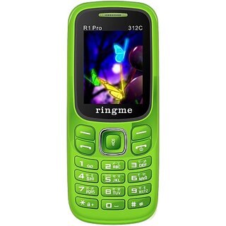                       Ringme R1Pro 312c  (Dual Sim, 1.8 Inch Display, 1000mAh Battery, Black)                                              
