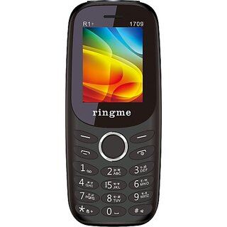 Ringme 1709  (Dual Sim, 1.8 Inch Display, 1000mAh Battery, Black)