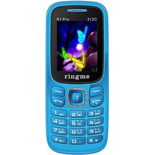                       Ringme R1Pro 312C  (Dual Sim, 1.8 Inch Display, 1000mAh Battery, Sky Blue)                                              
