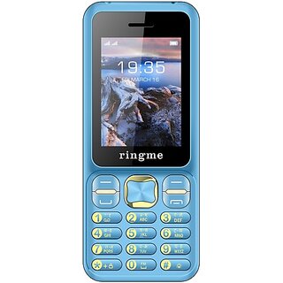                      Ringme SHINE  (Dual Sim, 2.4 Inch Display, 3000mAh Battery, Light Blue)                                              