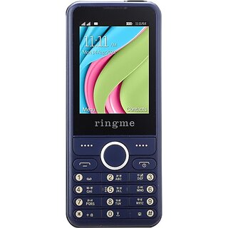                       Ringme R1 PRO BULLET  (Dual Sim, 2.4 Inch Display, 3000mAh Battery, Blue)                                              