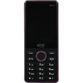                      MTR BOLD  (Dual Sim, 2.8 Inch Display, 3000mAh Battery, Purple, Black)                                              