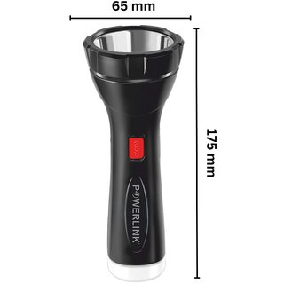 Powerlink PUNCH 1200 mAH Rechargeable Led Torch Cum Emergency Backlight Powered by Li-Ion Battery