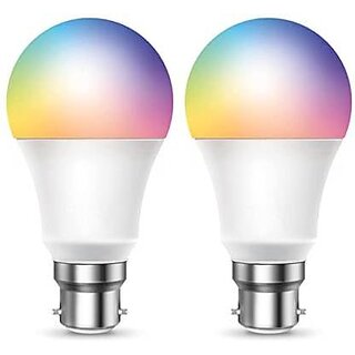                       7 Color Changing Led Bulb Lamp for Home And Party Halloween  Decoration (9 Watt, Multicolor, Pack of 2)                                              