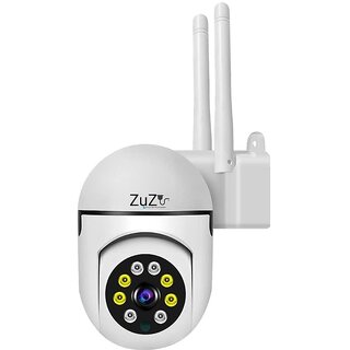                       ZuZu Full HD Wi-fi Wireless IP CCTV Security Camera Light Vision, Night Vision                                              