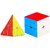 Aseenaa Speed Combo of 2x2  Pyramid Cube High Speed Stickerless Magic Brainstorming Puzzle Cubes Game Toys for Kids