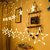 Christmas Decorative Star Curtain LED Lights for Diwali Christmas Wedding - 2.5 Meter (1 Curtain) 138 LED, (6+6 Star)