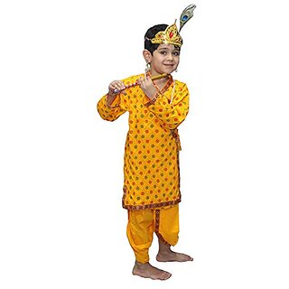                       Kaku Fancy Dresses Ram Costume For Boy/Ram Navami/Ram Dress/Dushera Costume/Ramayan Play/Mythological Costume For Boys                                              