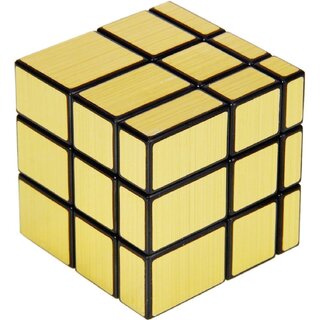                      Aseenaa High Speed Golden Mirror Cube  High Speed Stickerless Magic Brainstorming Puzzle Cubes Game Toys For Kids                                              