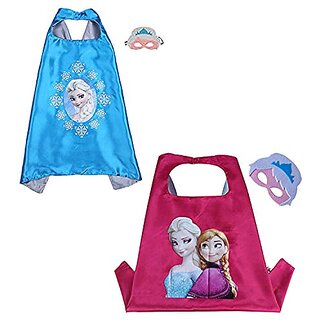                       Kaku Fancy Dresses Fairy Tale Princess and Anna Robe For Girls / Princess Robe For Fancy Dress Costume                                              