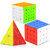 Aseenaa High Speed Combo of 3X3  4x4 And Triangular Pyraminx Pyramid Cube  High Speed Stickerless Magic Brainstorming