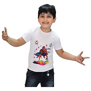                       Kaku Fancy Dresses T-Shirt, Spider T Shirt For Boys  Girls                                              