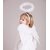 Kaku Fancy Dresses Angel Hairband/Fluffy Hairband/Halo Hairband/Fairy Hairband/ White, For Girls - Pack of 2