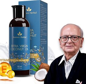 Avimee Herbal Extra Virgin Coconut Oil, With Vitamin E, For HairGrowth, Hair Oil (100 Ml)
