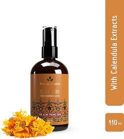 Avimee Herbal Sunehri Pure Marigold Water  For Acne Prone Skin  Calendula Extracts  Men  Women (110 Ml)