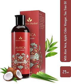 Avimee Herbal Ambika Hair Cleanser | Fights Dandruff, Nourishes Scalp | Tea Tree, Neem (200 Ml)