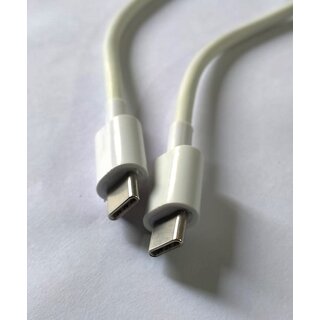                       TYPE C TO TYPE C WHITE CABLE, 10A MAX, 1 METER (1 YEAR WARRANTY) 6 CORE CABLE                                              
