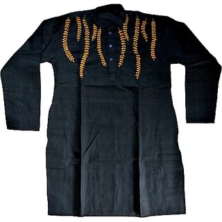 Fashionable Trendy Designed Kantha Stitch (Hand Made) Cotton Kurta For Man