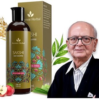                       Avimee Herbal Sakshi Hair Shampoo | Deep Cleaning | Aloe, Apple Cider, Rice Protein (200 Ml)                                              