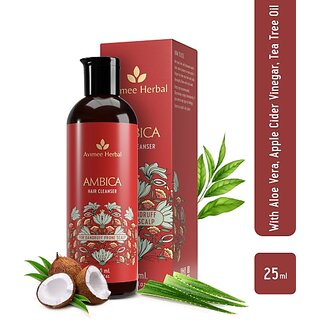                       Avimee Herbal Ambika Hair Cleanser | Fights Dandruff, Nourishes Scalp | Tea Tree, Neem (200 Ml)                                              