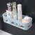 MALISO Multipurpose Bathroom Shelf Organizer, Rack Storage Box, Strong Adhesive  Shelf (Assorted) (Pack of 1)