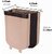 FUSIONMAX Foldable Garbage Can Waste Bins - Small Collapsible Wall Mounted Trash Bin Door Hanging Dust Bin Waste Garbage