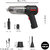 Portable Electric Nail Drill Professional Cleaner Dust Collection/Lighting 3 in 1 Car Cleaner 120W High-Power Handheld