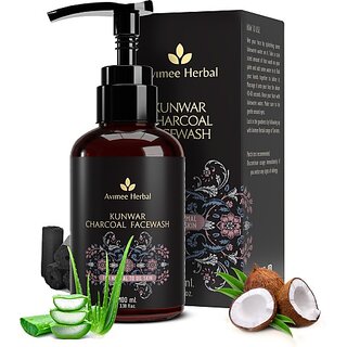                       Avimee Herbal Kunwar Charcoal Facewash | Oil & Dust Free Skin | Activated Charcoal | 100Ml Face Wash (100 Ml)                                              