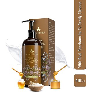 Avimee Herbal Prusha Panchamrita Facewash Curd, Milk, Ghee, Honey, Jaggery Face Wash (400 Ml) Avimee Herbal Prusha Panchamrita Facewash Curd, Milk, Ghee, Honey, Jaggery Face Wash (400 Ml)