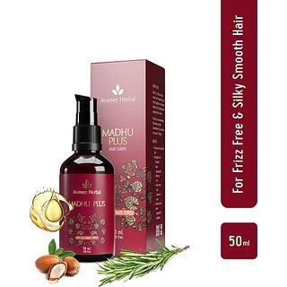                       Avimee Herbal Madhu Plus Hair Serum | Frizz Free, Silky Smooth | Keratin, Argan Oil (50 Ml)                                              