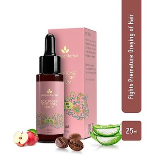 Avimee Herbal Scalptone Grey Hair Serum Natural Hair Hyaluronic Acid, Caffeine (25 Ml) Avimee Herbal Scalptone Grey Hair Serum Natural Hair Hyaluronic Acid, Caffeine (25 Ml)
