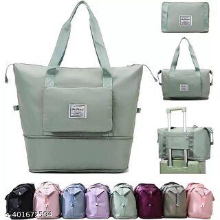                       45 L Hand Duffel Bag - ladies shoulder bags simple atmosphere contrast color travel bag outdoor sports - Multicolor - La                                              