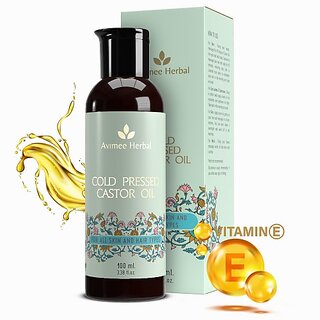                       Avimee Herbal Castor Oil, With Vitamin E, For Hair Growth, Hair Oil (100 Ml)                                              