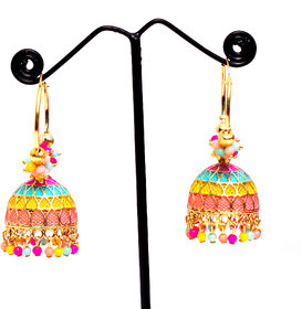 Adorable Meenakari Beads Traditional Bali Earrings for Womens  Girls