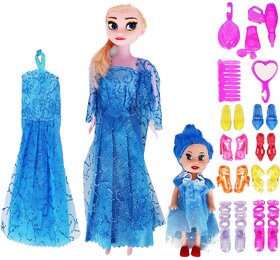 Aseenaa Baby Dolls for Girls with Accessories  Baby Doll Toys for Kids  Cute Doll Toy Set for Girl for Birthday Blue