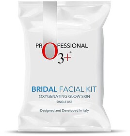 O3+ Bridal Facial Kit for Radiant  Glowing Skin - Suitable for All Skin Types (60g+69ml, Single Use)