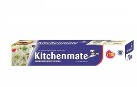 Kitchenmate Aluminium Foil 72 Meter, Net Guaranteed 11 Microns in Thickness for Keeping Food Warm