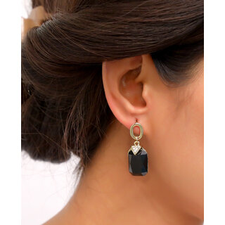                       Adorable Gold Plated Crystal Tassel Earrings for Girls and Women                                              