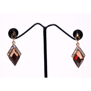                       Adorable Gold Plated Crystal Tassel Earrings for Girls and Women                                              