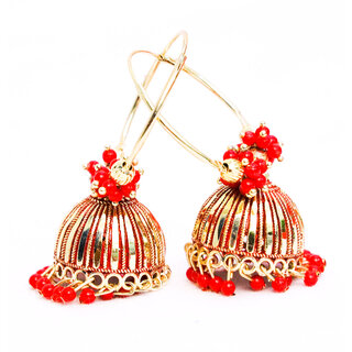                       Adorable Meenakari Beads Traditional Bali Earrings for Womens  Girls                                              