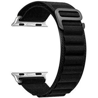                       G-Hook For Watch Ultra 49 Mm, 45 Mm, 44 Mm, 42 Mm Smart Watch Strap (Black) 4 Mm Fabric Watch Strap (Black)                                              
